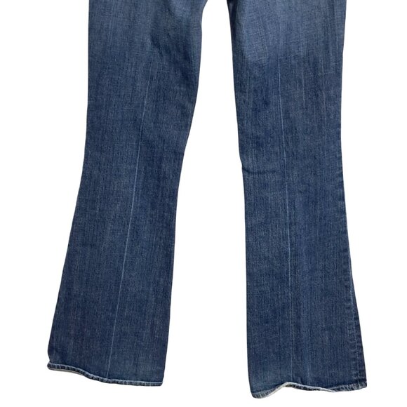 Citizens Of Humanity Ingrid 002 Stretch Low Waist Flare Jeans Size 32 Blue Denim - Picture 10 of 15